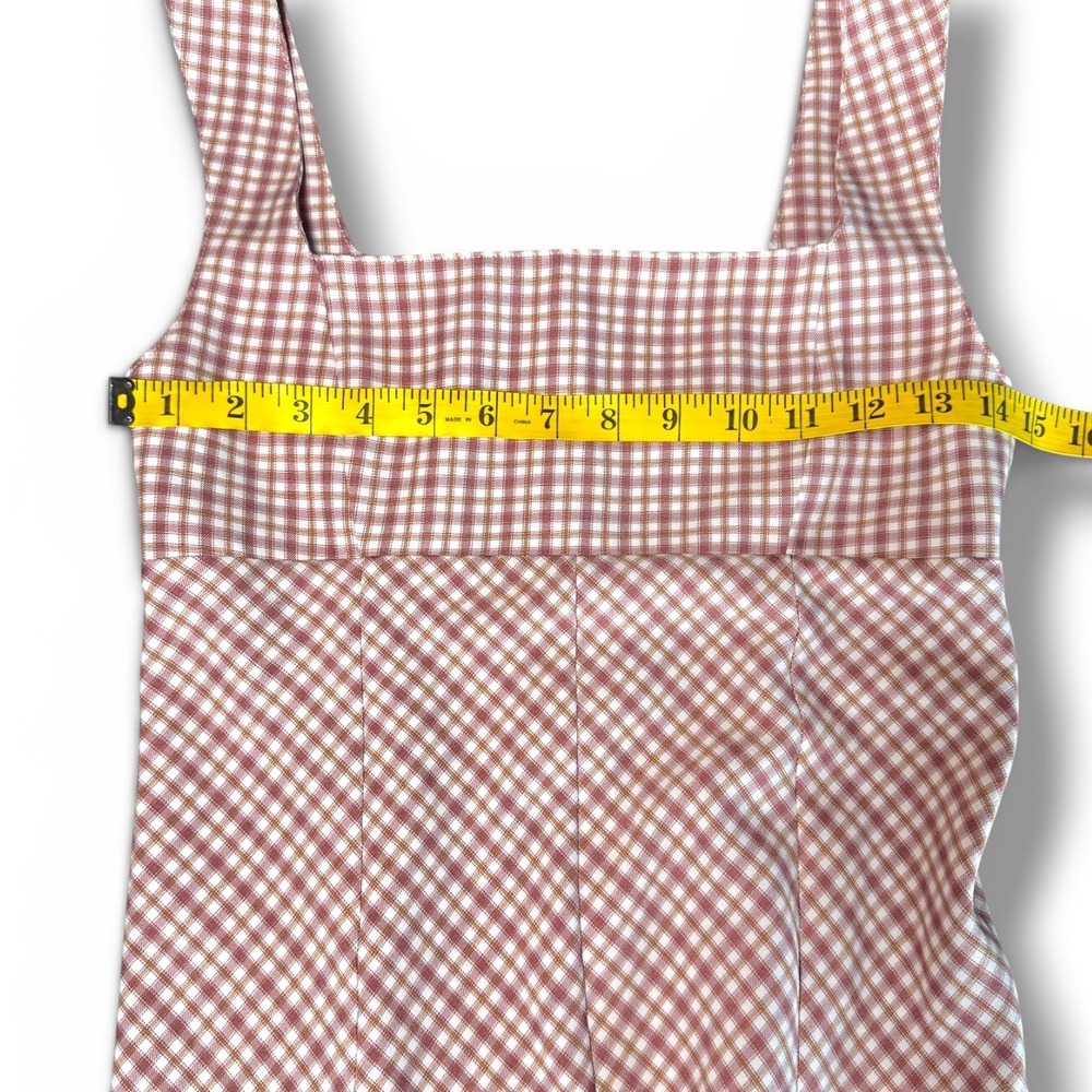 UNIF Polly Dress XS Pink Gingham Mini Coquette Cottagecore Babydoll Y2K Plaid - Picture 4 of 7